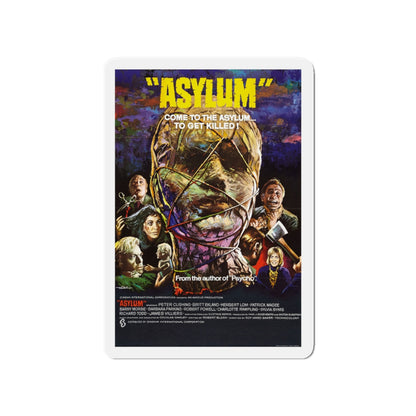 ASYLUM 1972 Movie Poster - Die-Cut Magnet-4" x 4"-The Sticker Space