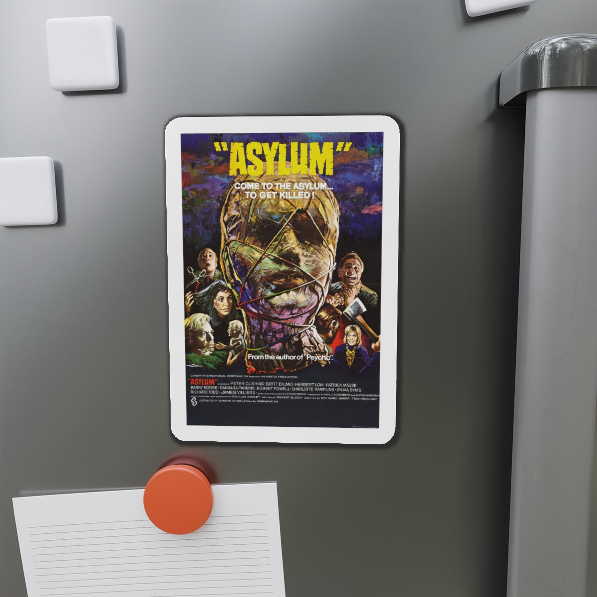 ASYLUM 1972 Movie Poster - Die-Cut Magnet-The Sticker Space