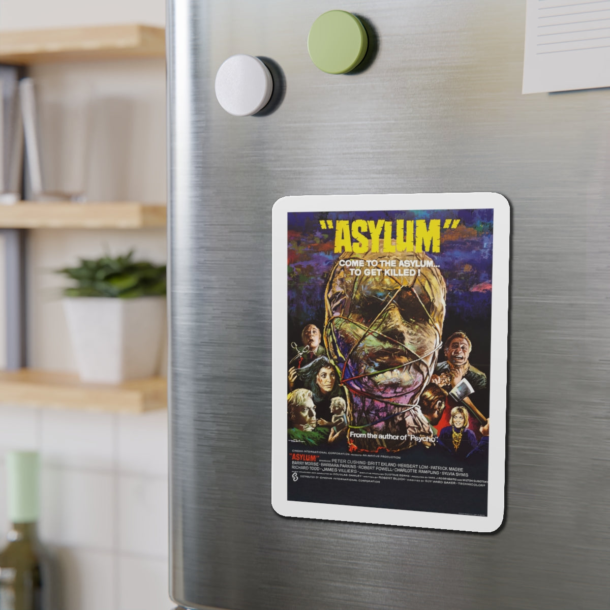 ASYLUM 1972 Movie Poster - Die-Cut Magnet-The Sticker Space