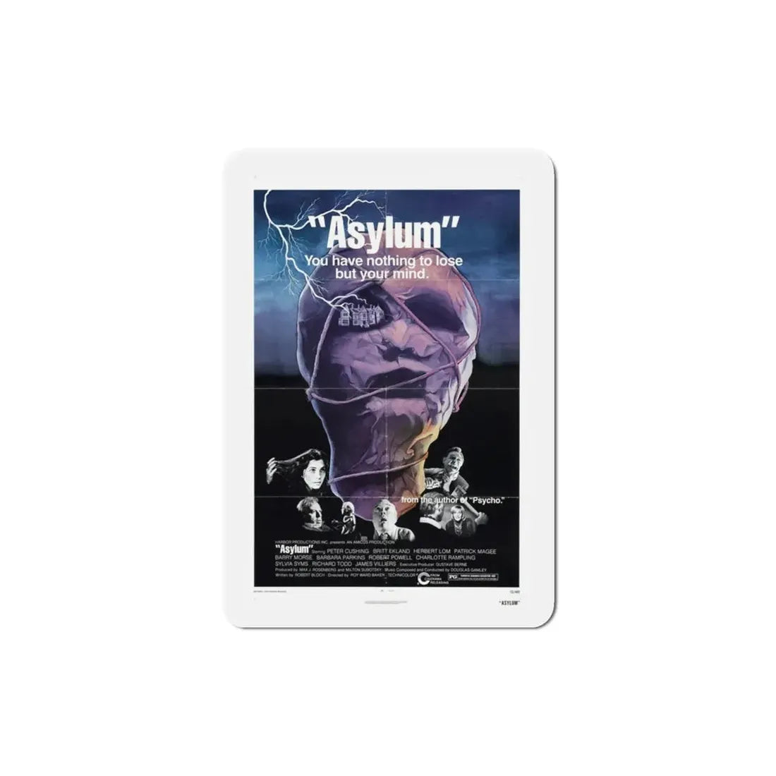 Asylum 1972 Movie Poster Refrigerator Magnet - The Sticker Space