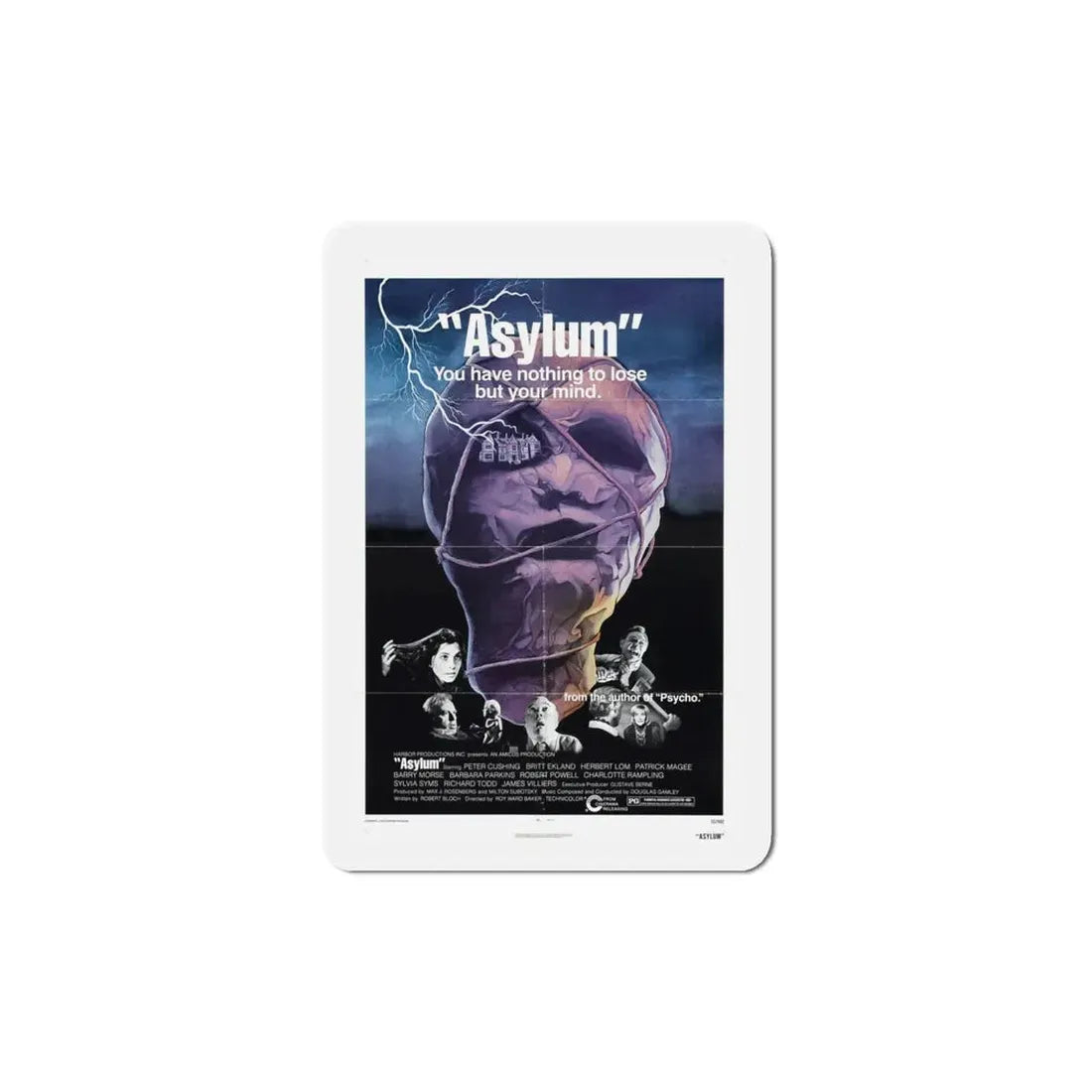 Asylum 1972 Movie Poster Refrigerator Magnet - The Sticker Space