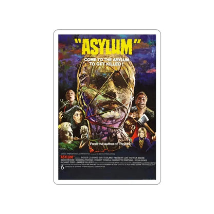 ASYLUM 1972 Movie Poster STICKER Vinyl Die-Cut Decal - The Sticker Space