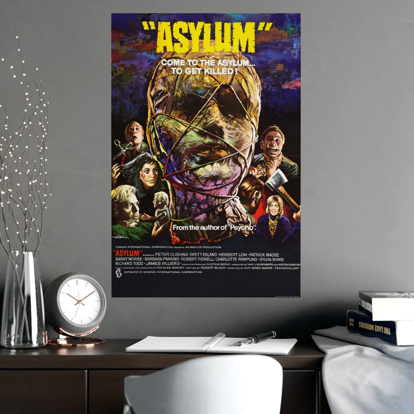 ASYLUM 1972 - Paper Movie Poster-The Sticker Space