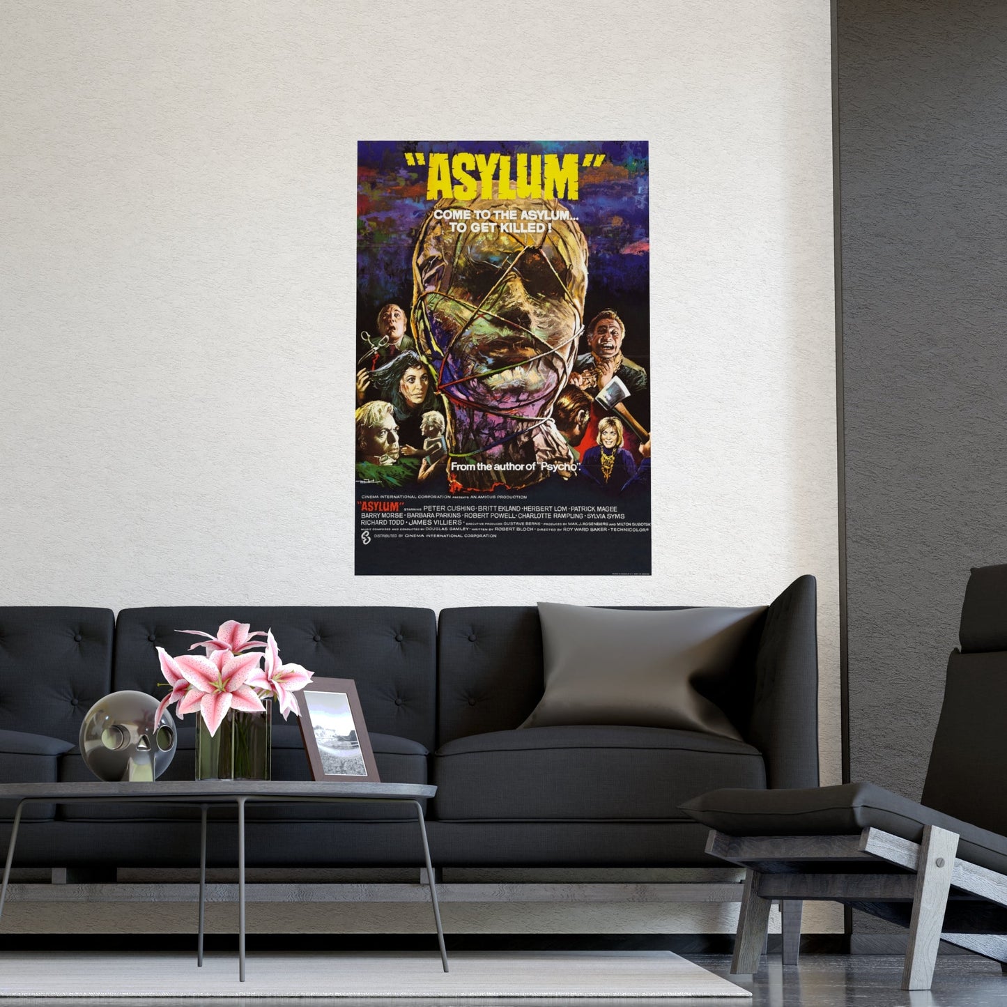 ASYLUM 1972 - Paper Movie Poster-The Sticker Space