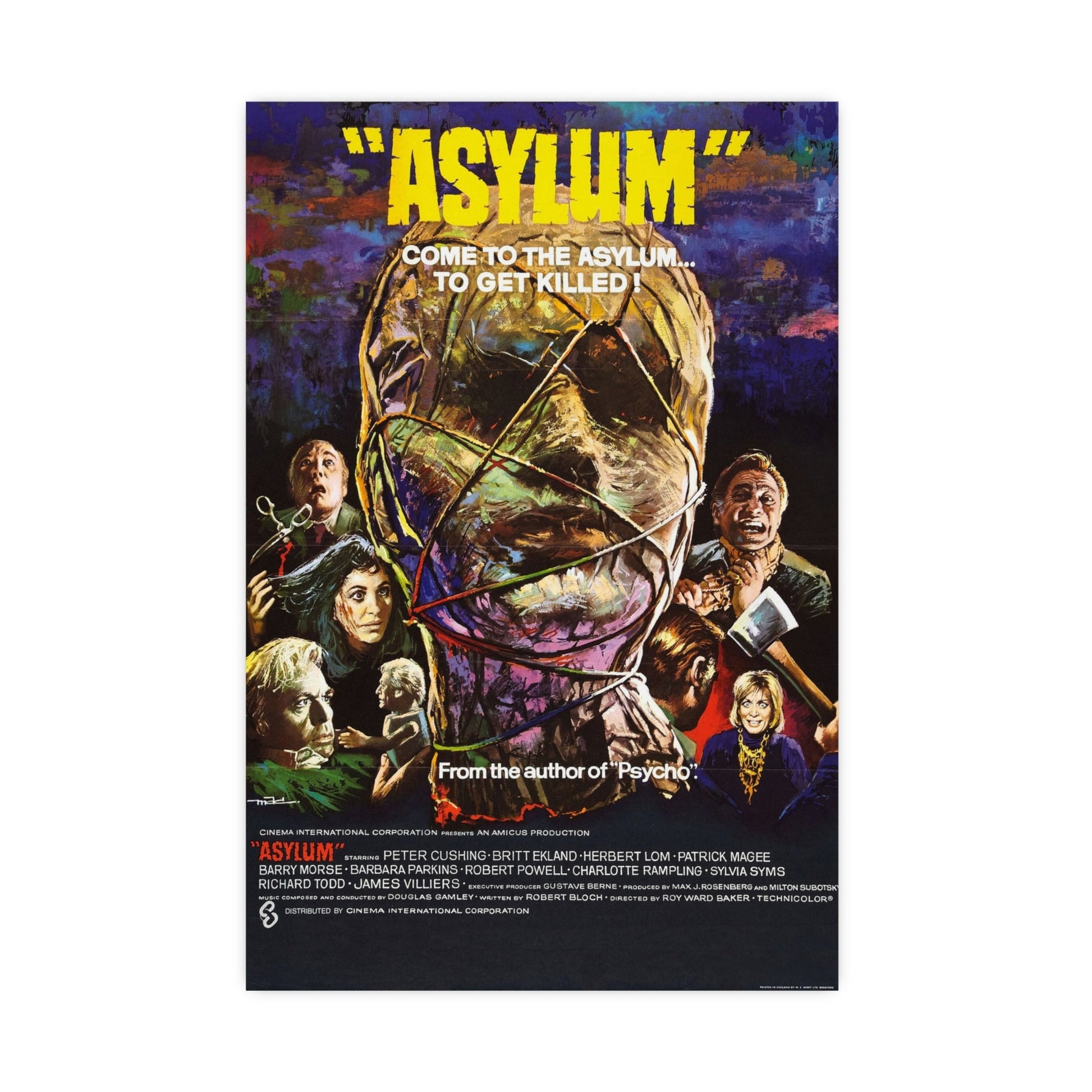 ASYLUM 1972 - Paper Movie Poster-16″ x 24″ (Vertical)-The Sticker Space