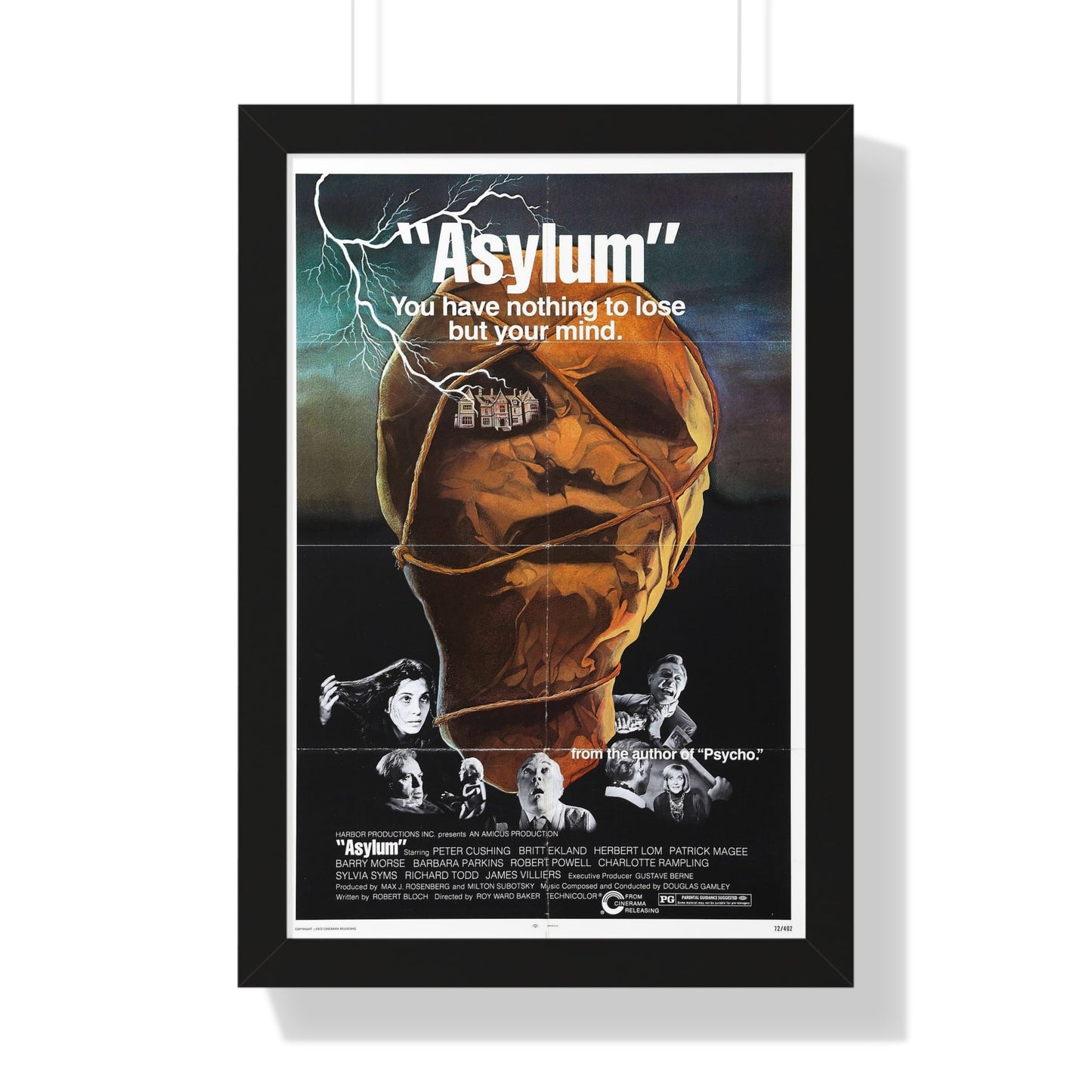 ASYLUM (2) 1972 - Framed Movie Poster-16″ x 24″-The Sticker Space