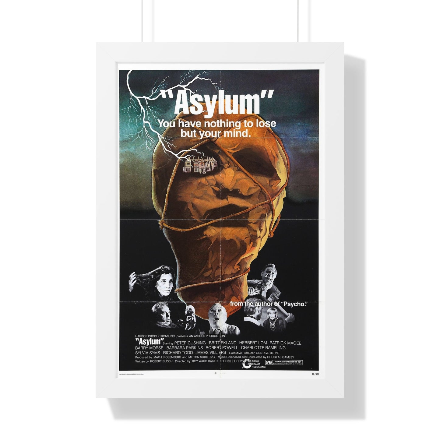 ASYLUM (2) 1972 - Framed Movie Poster-16″ x 24″-The Sticker Space