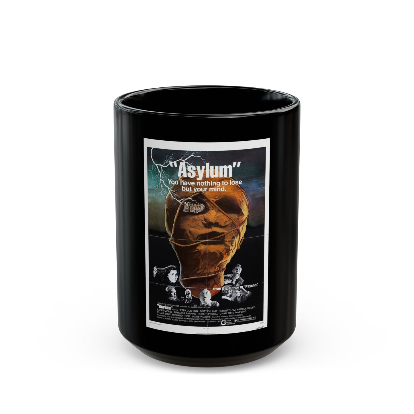 ASYLUM (2) 1972 Movie Poster - Black Coffee Mug-15oz-The Sticker Space