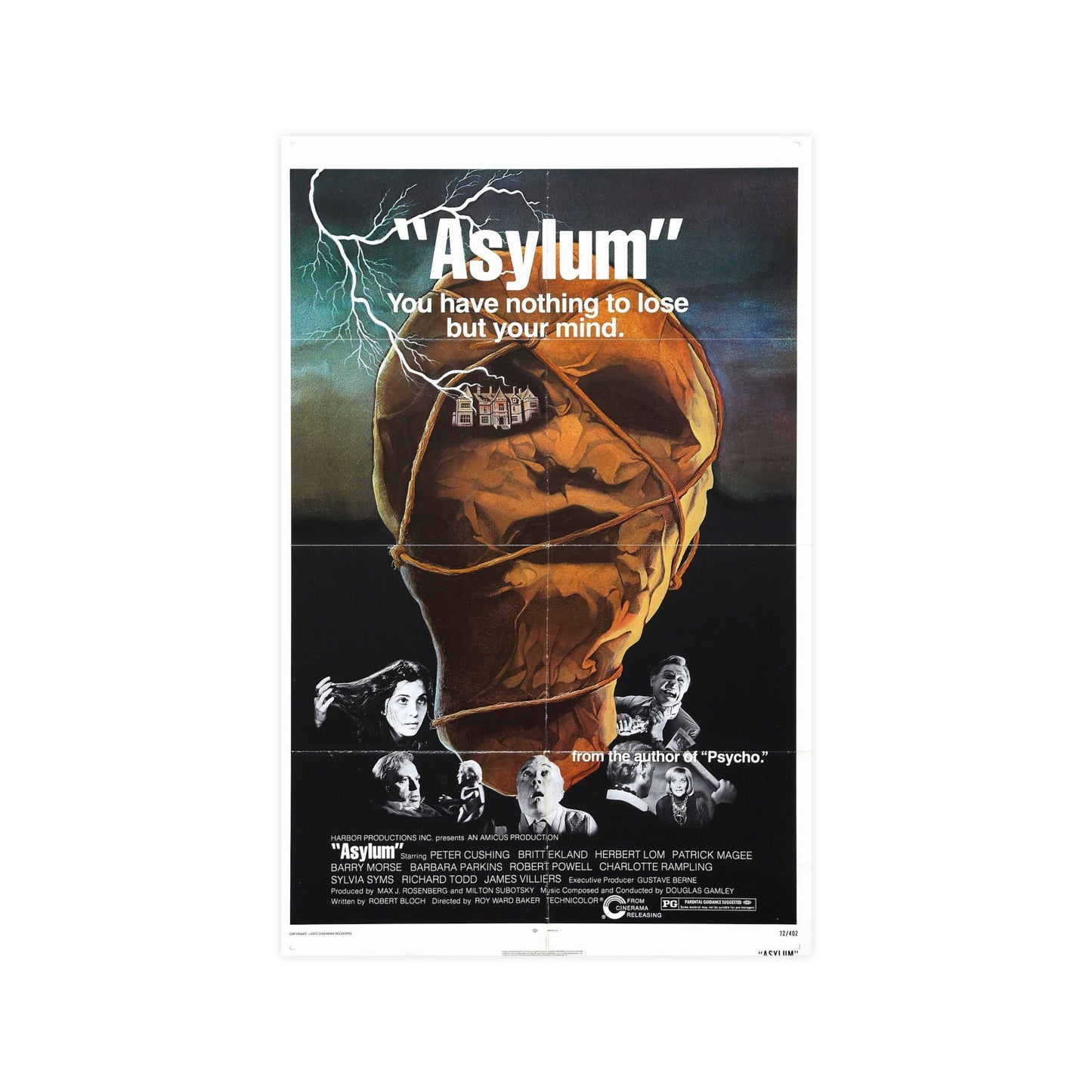 ASYLUM (2) 1972 - Paper Movie Poster-11″ x 17″ (Vertical)-The Sticker Space