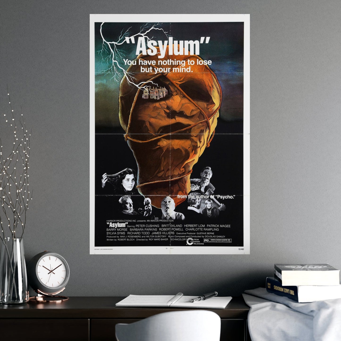 ASYLUM (2) 1972 - Paper Movie Poster-The Sticker Space
