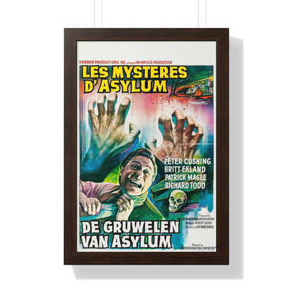 ASYLUM (BELGIAN) 1972 - Framed Movie Poster-16″ x 24″-The Sticker Space