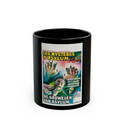 ASYLUM (BELGIAN) 1972 Movie Poster - Black Coffee Mug-11oz-The Sticker Space