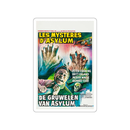 ASYLUM (BELGIAN) 1972 Movie Poster STICKER Vinyl Die-Cut Decal-3 Inch-The Sticker Space