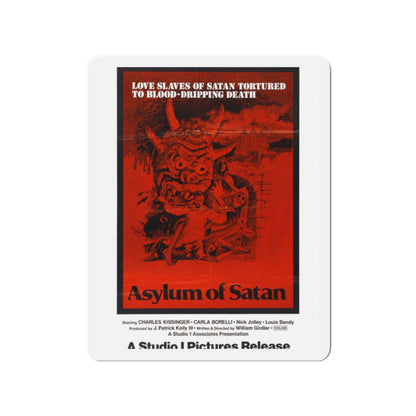 ASYLUM OF SATAN 1972 Movie Poster - Die-Cut Magnet-2" x 2"-The Sticker Space