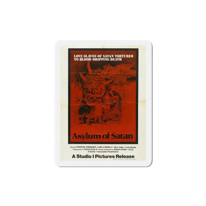 Asylum of Satan 1975 Movie Poster Refrigerator Magnet 3 Inch - The Sticker Space