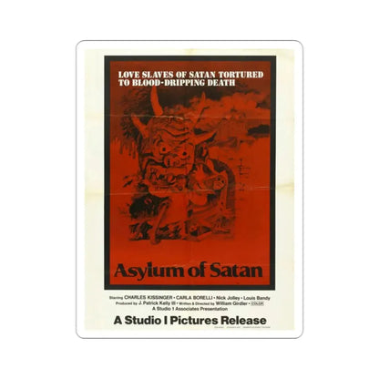 Asylum of Satan 1975 Movie Poster STICKER Vinyl Die-Cut Decal - The Sticker Space