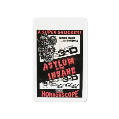 ASYLUM OF THE INSANE 1967 Movie Poster - Refrigerator Magnet - The Sticker Space