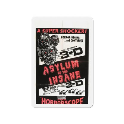 ASYLUM OF THE INSANE 1967 Movie Poster - Refrigerator Magnet - The Sticker Space