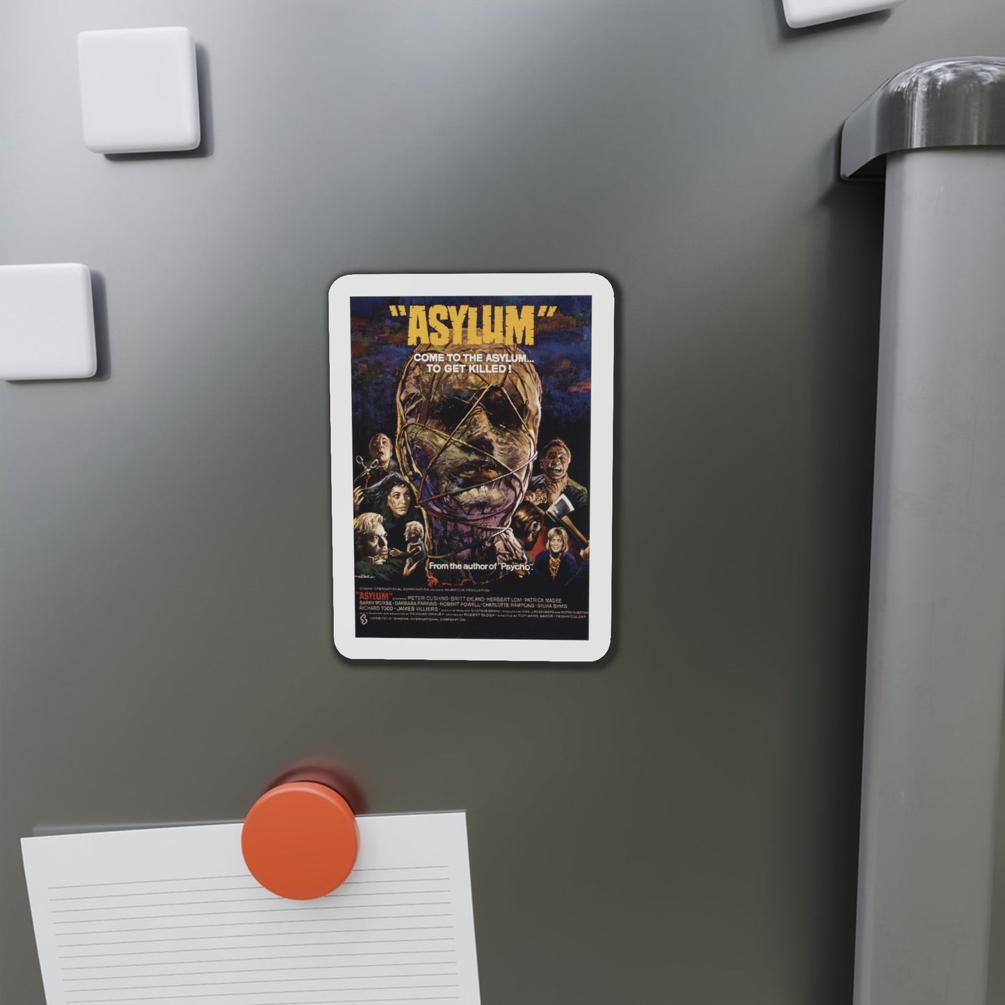 Asylum v2 1972 Movie Poster Die-Cut Magnet-The Sticker Space