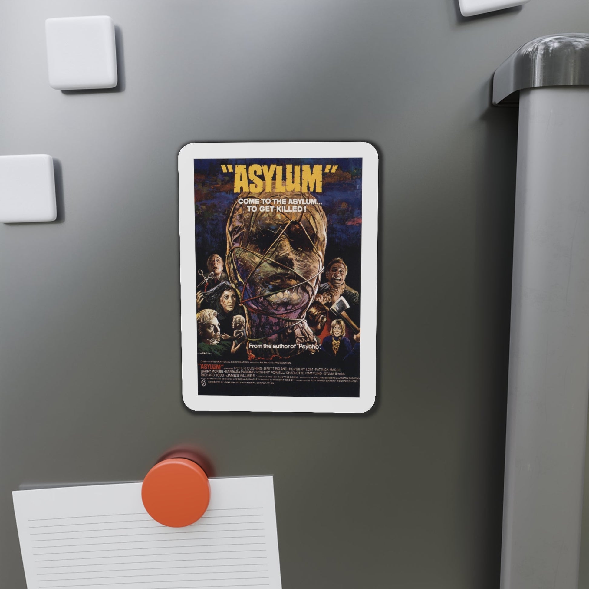 Asylum v2 1972 Movie Poster Die-Cut Magnet-The Sticker Space