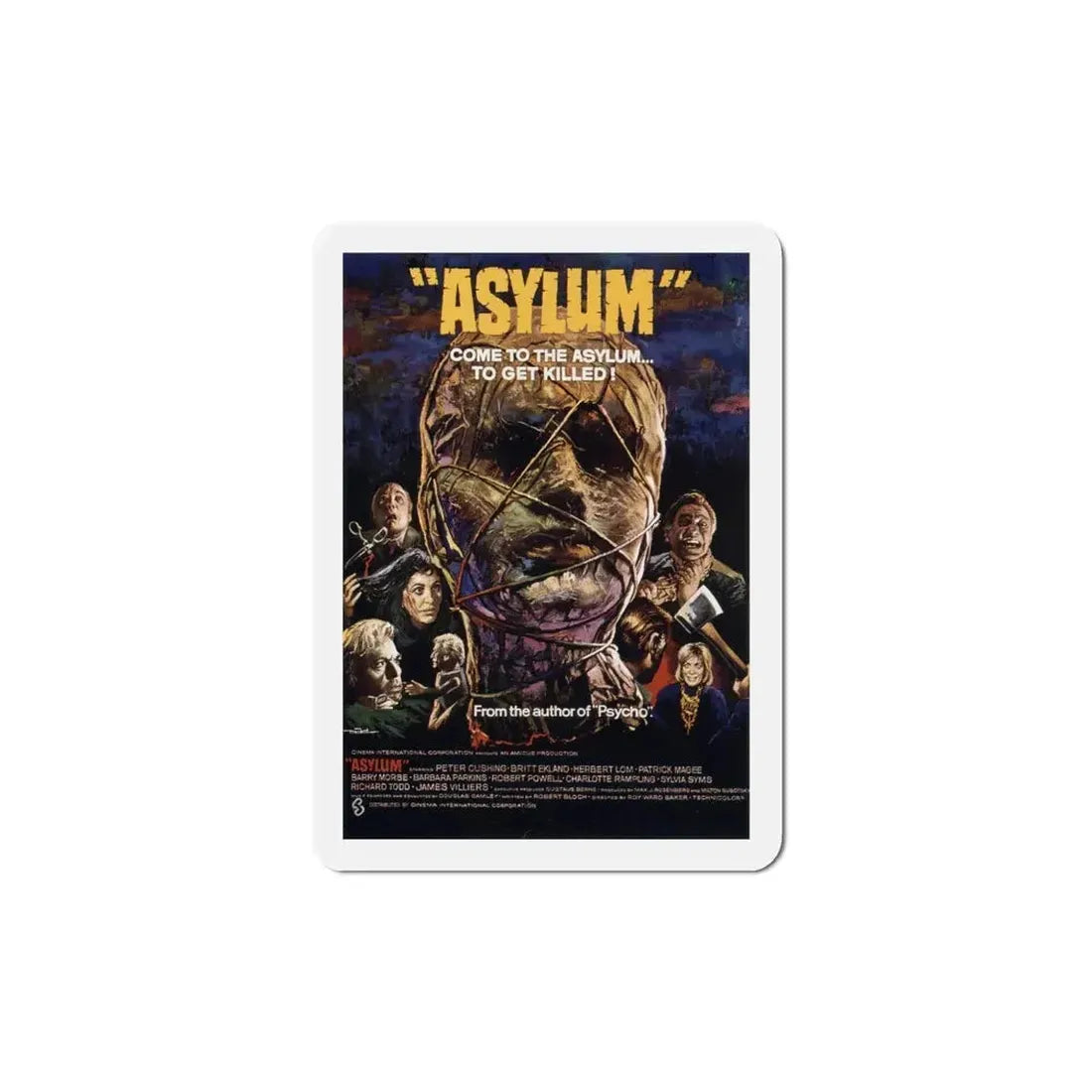 Asylum v2 1972 Movie Poster Refrigerator Magnet - The Sticker Space