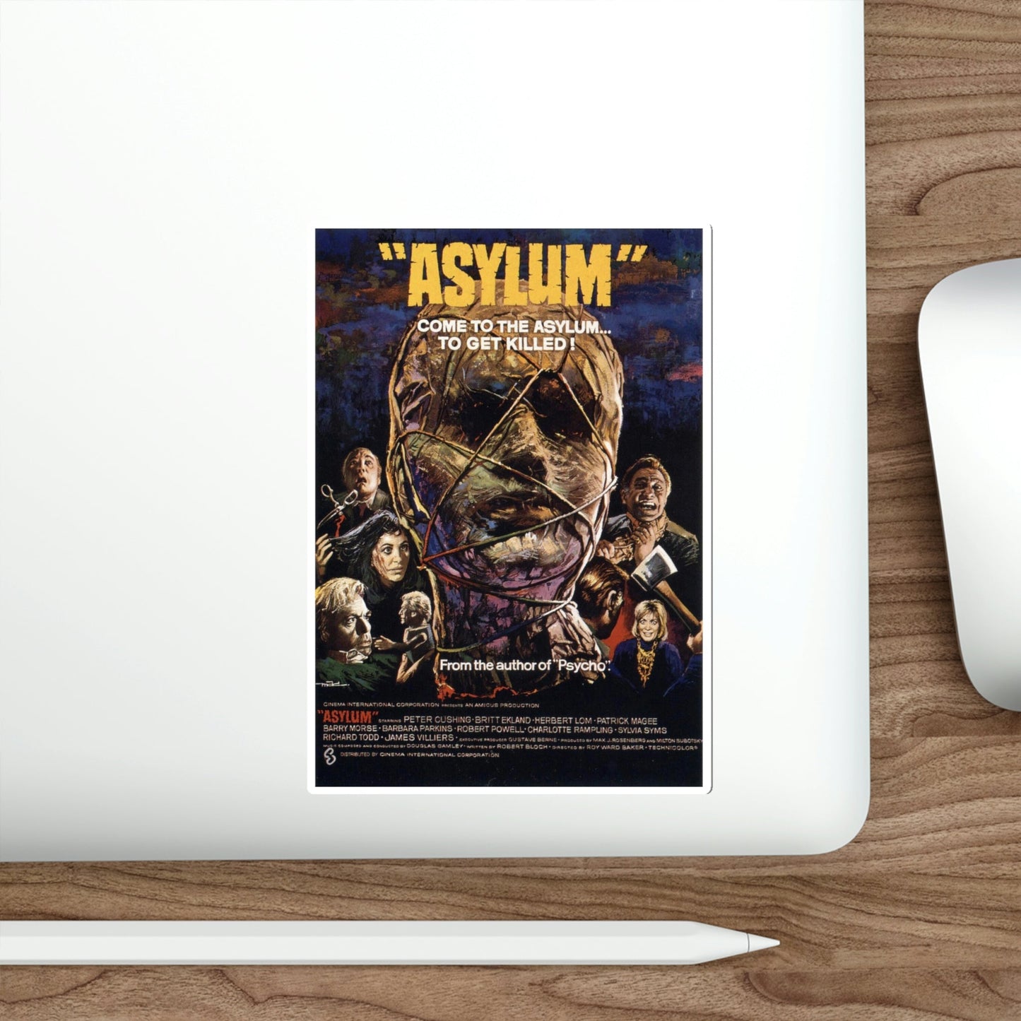 Asylum v2 1972 Movie Poster STICKER Vinyl Die-Cut Decal-The Sticker Space