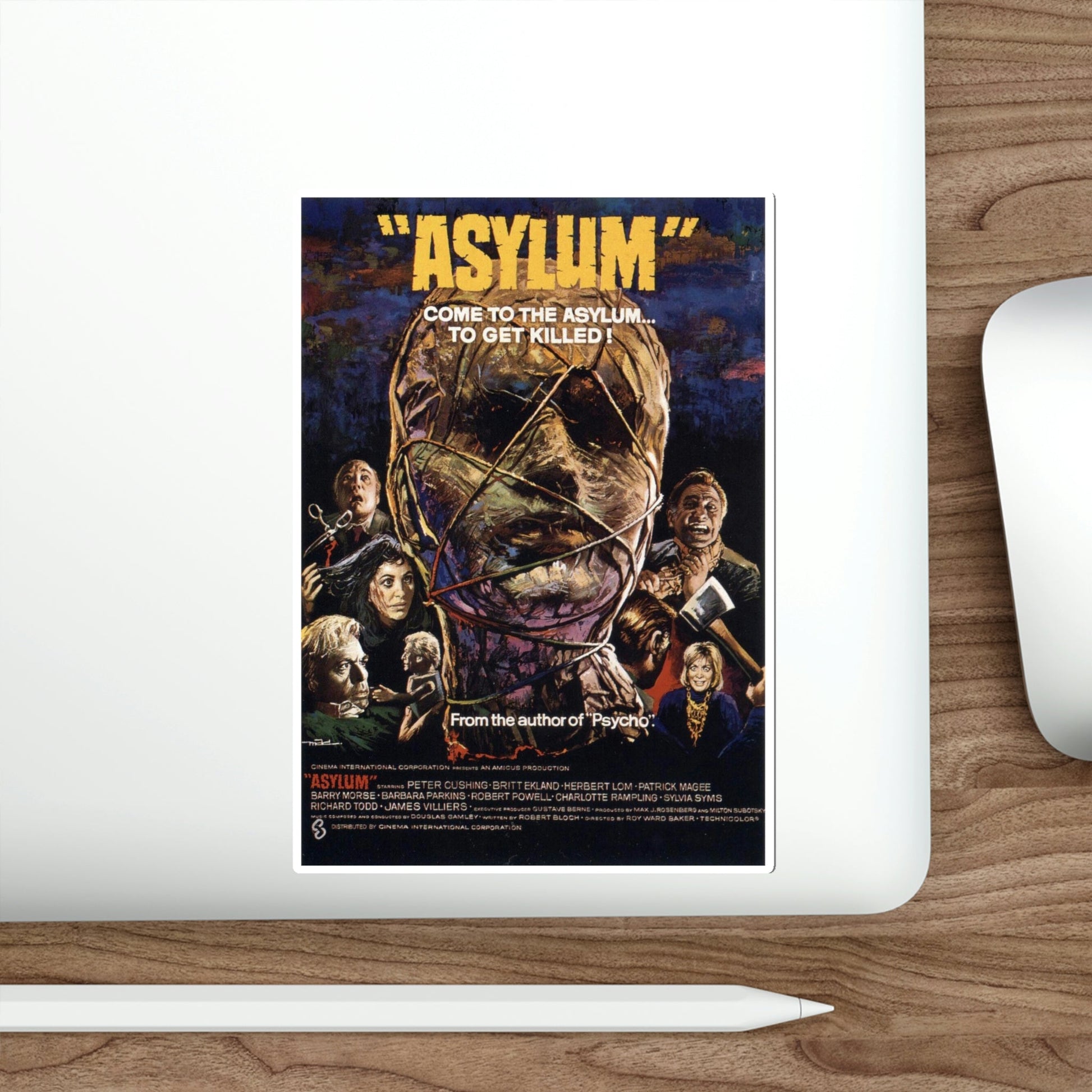 Asylum v2 1972 Movie Poster STICKER Vinyl Die-Cut Decal-The Sticker Space