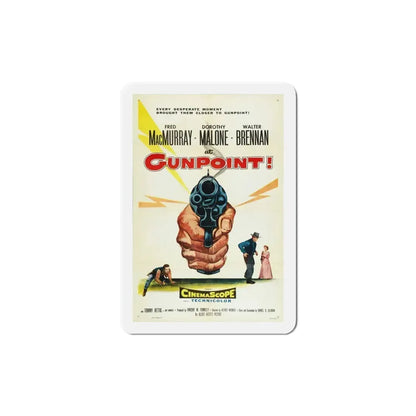At Gunpoint 1955 Movie Poster Refrigerator Magnet 5 Inch - The Sticker Space