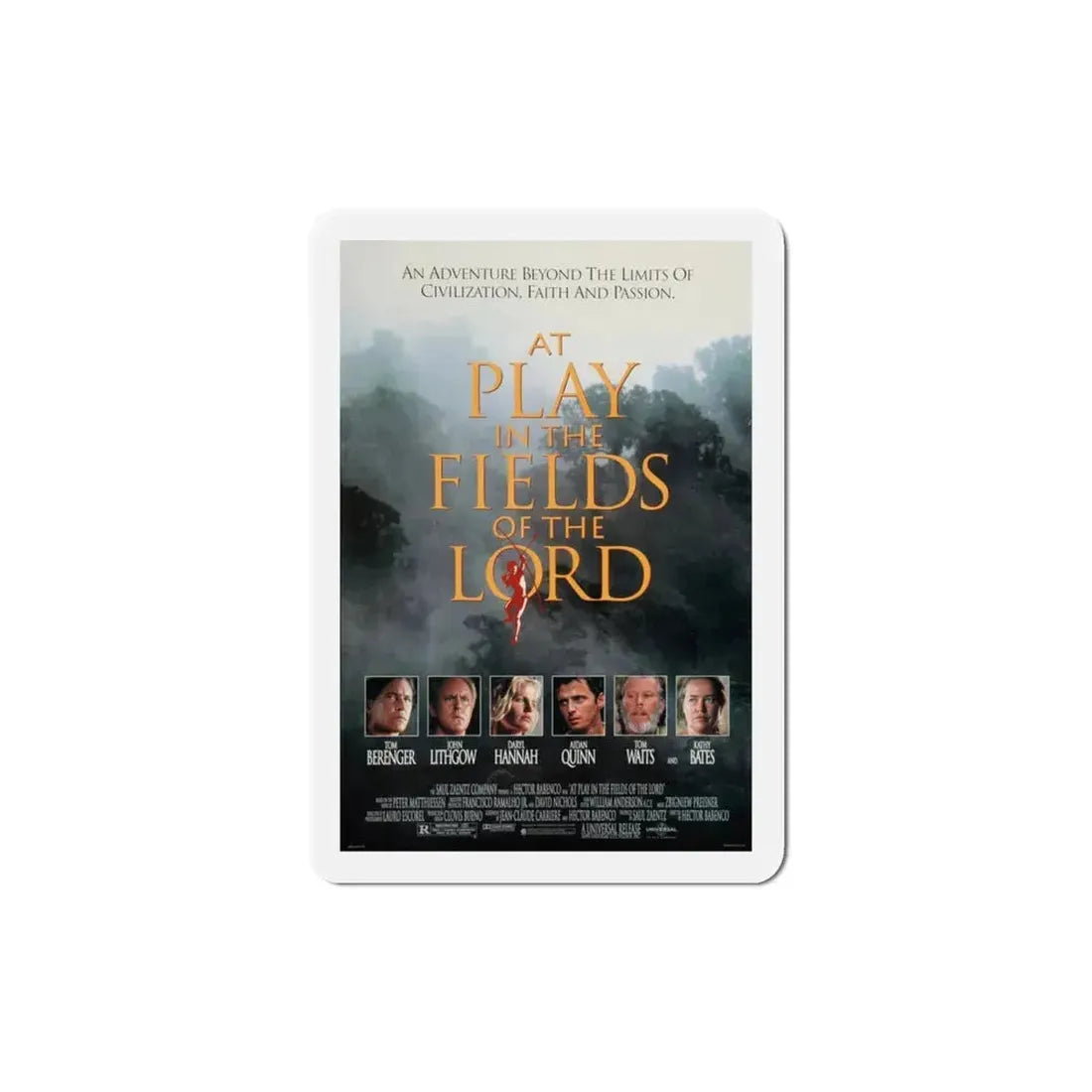 At Play in the Fields of the Lord 1991 Movie Poster Refrigerator Magnet 3 Inch - The Sticker Space
