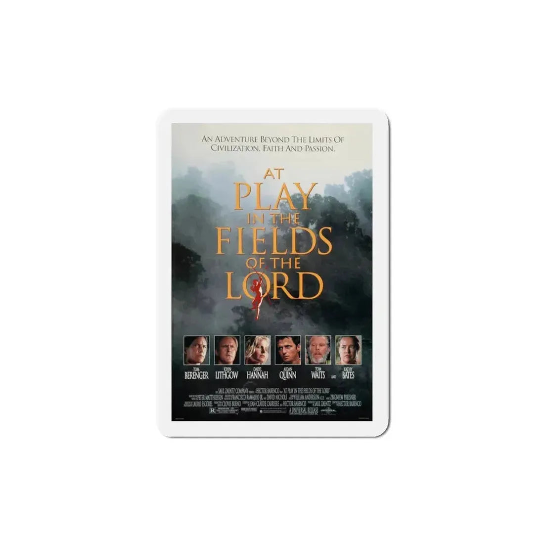 At Play in the Fields of the Lord 1991 Movie Poster Refrigerator Magnet 4 Inch - The Sticker Space