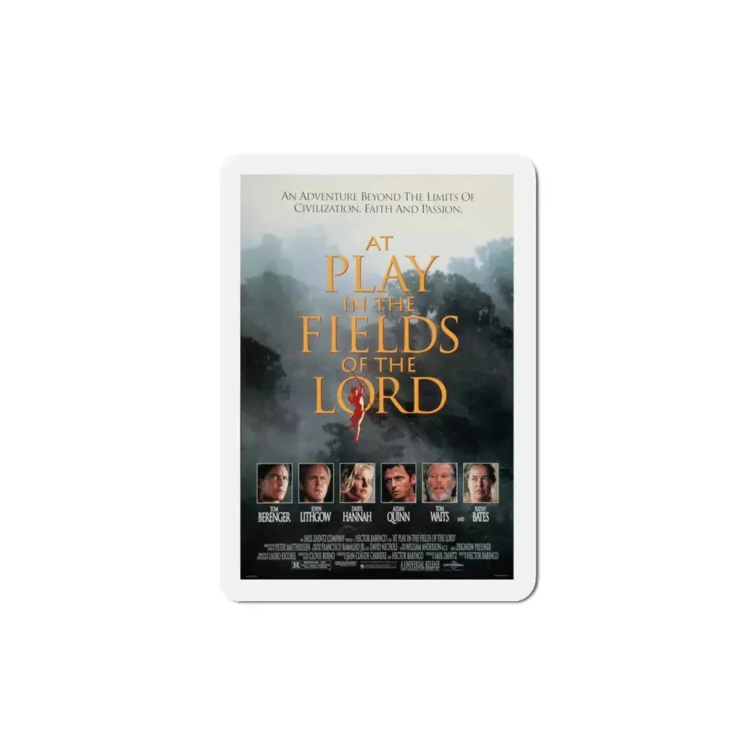 At Play in the Fields of the Lord 1991 Movie Poster Refrigerator Magnet 5 Inch - The Sticker Space