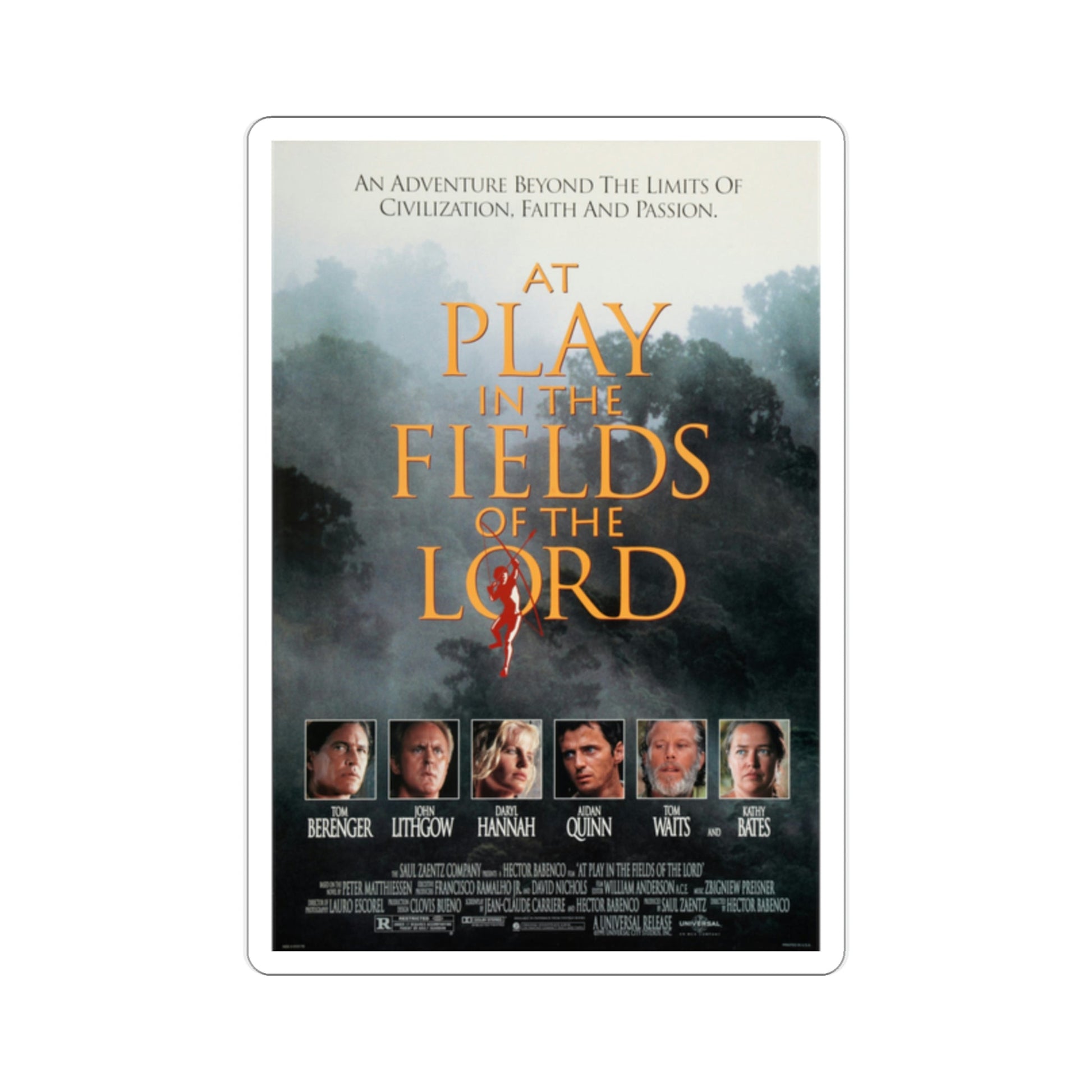 At Play in the Fields of the Lord 1991 Movie Poster STICKER Vinyl Die-Cut Decal-2 Inch-The Sticker Space