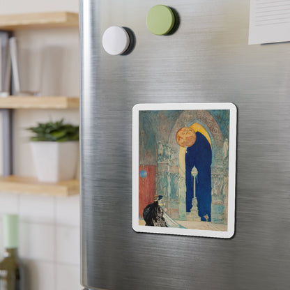 At the Ball, probable interior illustration (Magazine Illustration) Refrigerator Magnet-The Sticker Space