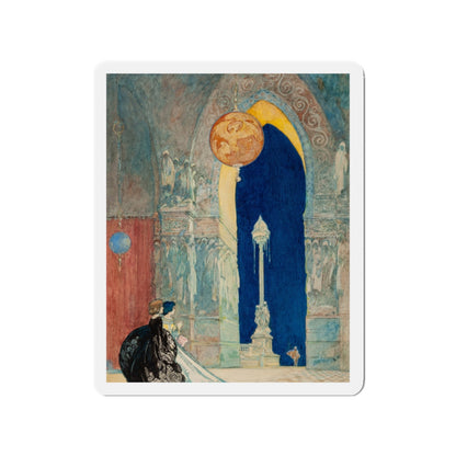 At the Ball, probable interior illustration (Magazine Illustration) Refrigerator Magnet-2" x 2"-The Sticker Space