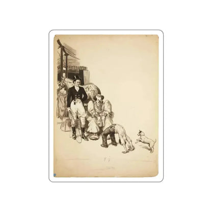 At the Circus Illustration (Magazine Illustration) STICKER Vinyl Die-Cut Decal - The Sticker Space