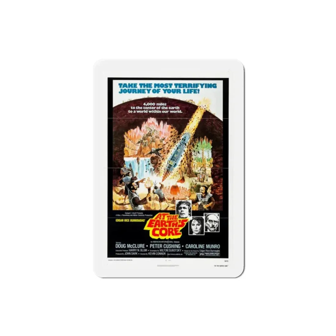 At the Earth's Core 1976 Movie Poster Refrigerator Magnet - The Sticker Space