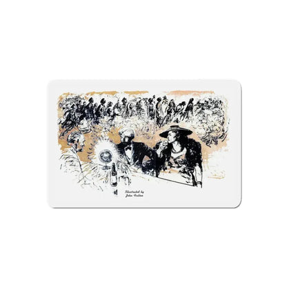 At Two Eight, Blue Book Magazine, February 1946 (Magazine Illustration) Refrigerator Magnet 5 Inch Die-Cut - The Sticker Space