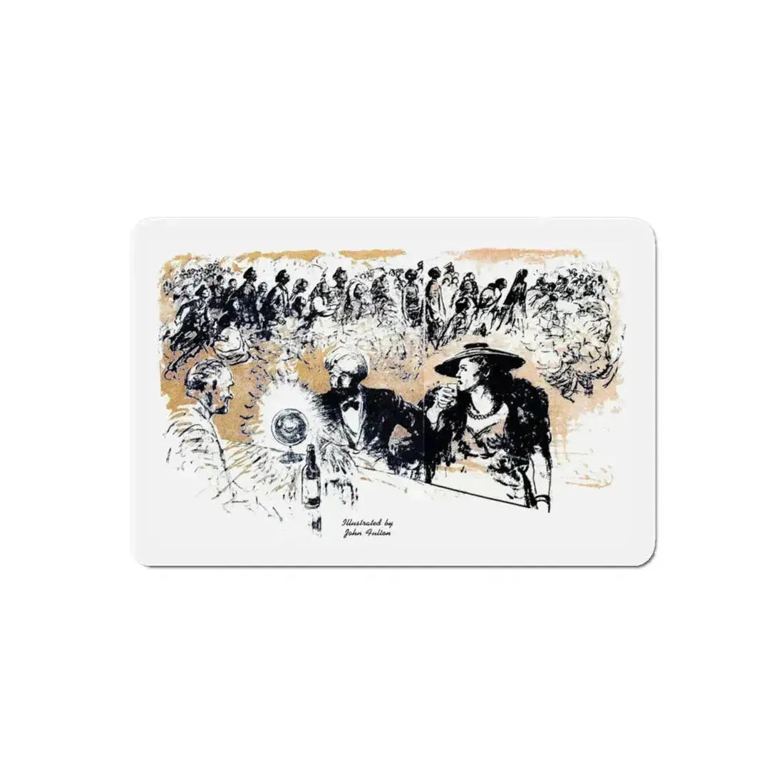 At Two Eight, Blue Book Magazine, February 1946 (Magazine Illustration) Refrigerator Magnet 6 Inch Die-Cut - The Sticker Space