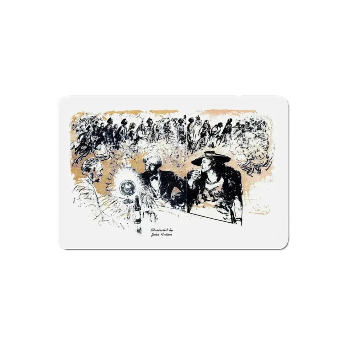 At Two Eight, Blue Book Magazine, February 1946 (Magazine Illustration) Refrigerator Magnet - The Sticker Space