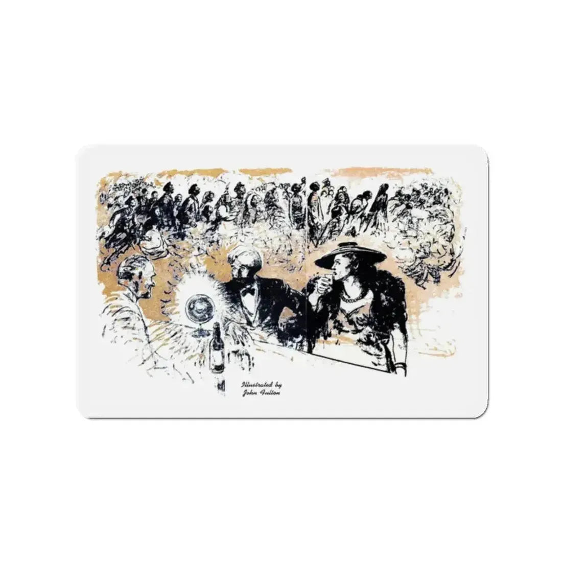 At Two Eight, Blue Book Magazine, February 1946 (Magazine Illustration) Refrigerator Magnet - The Sticker Space