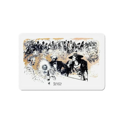 At Two Eight, Blue Book Magazine, February 1946 (Magazine Illustration) Refrigerator Magnet - The Sticker Space