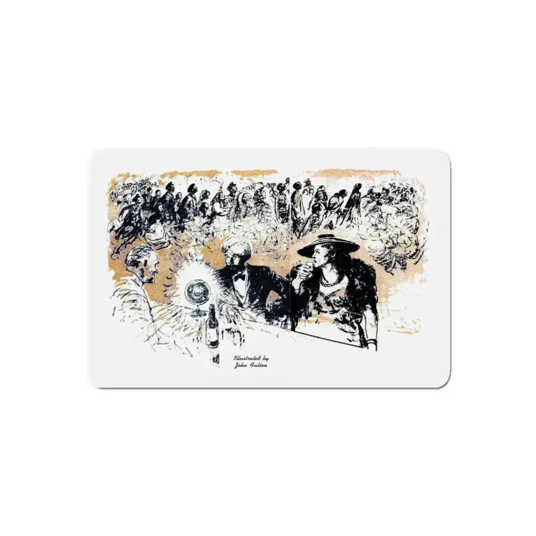 At Two Eight, Blue Book Magazine, February 1946 (Magazine Illustration) Refrigerator Magnet - The Sticker Space