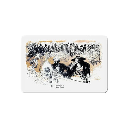 At Two Eight, Blue Book Magazine, February 1946 (Magazine Illustration) Refrigerator Magnet - The Sticker Space