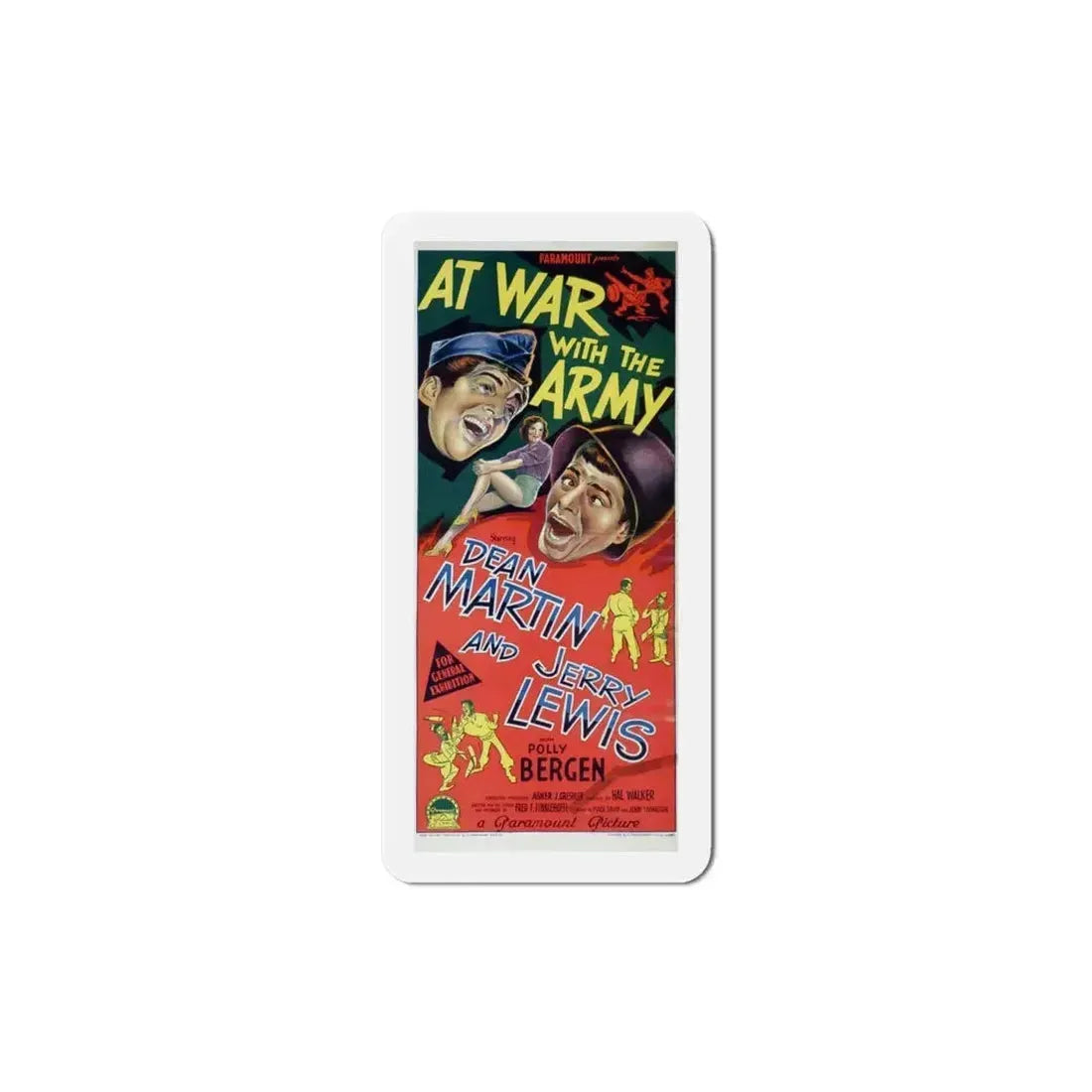 At War with the Army 1950 Movie Poster Refrigerator Magnet - The Sticker Space