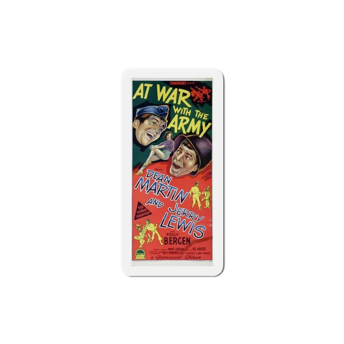 At War with the Army 1950 Movie Poster Refrigerator Magnet - The Sticker Space