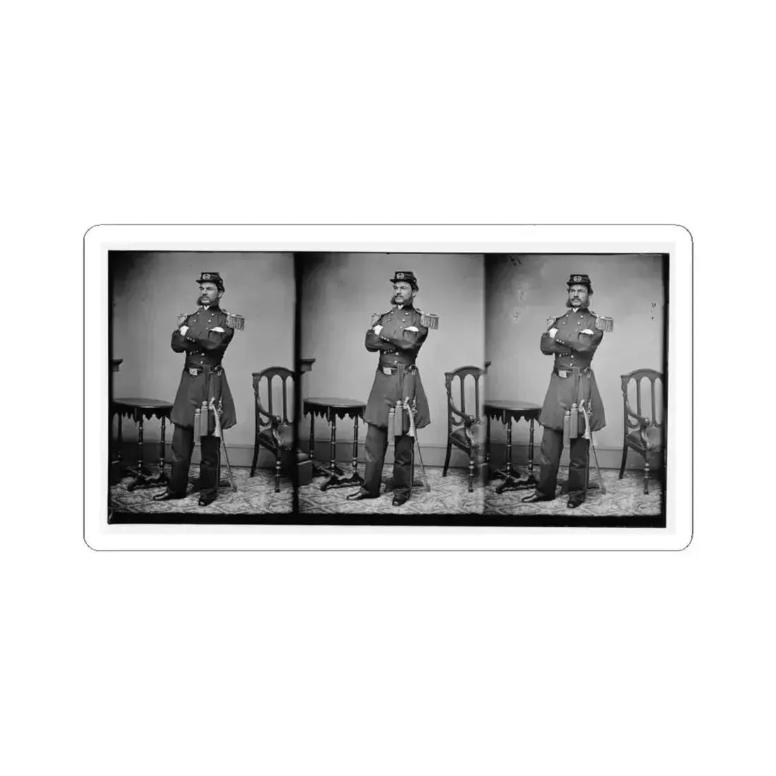 A.T.A.Torbert (U.S. Civil War) STICKER Vinyl Kiss-Cut Decal 4 Inch White - The Sticker Space