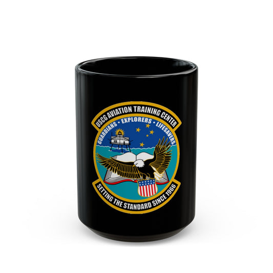 ATC Mobile AL Aviation Training Center (U.S. Coast Guard) Black Coffee Mug-15oz-The Sticker Space