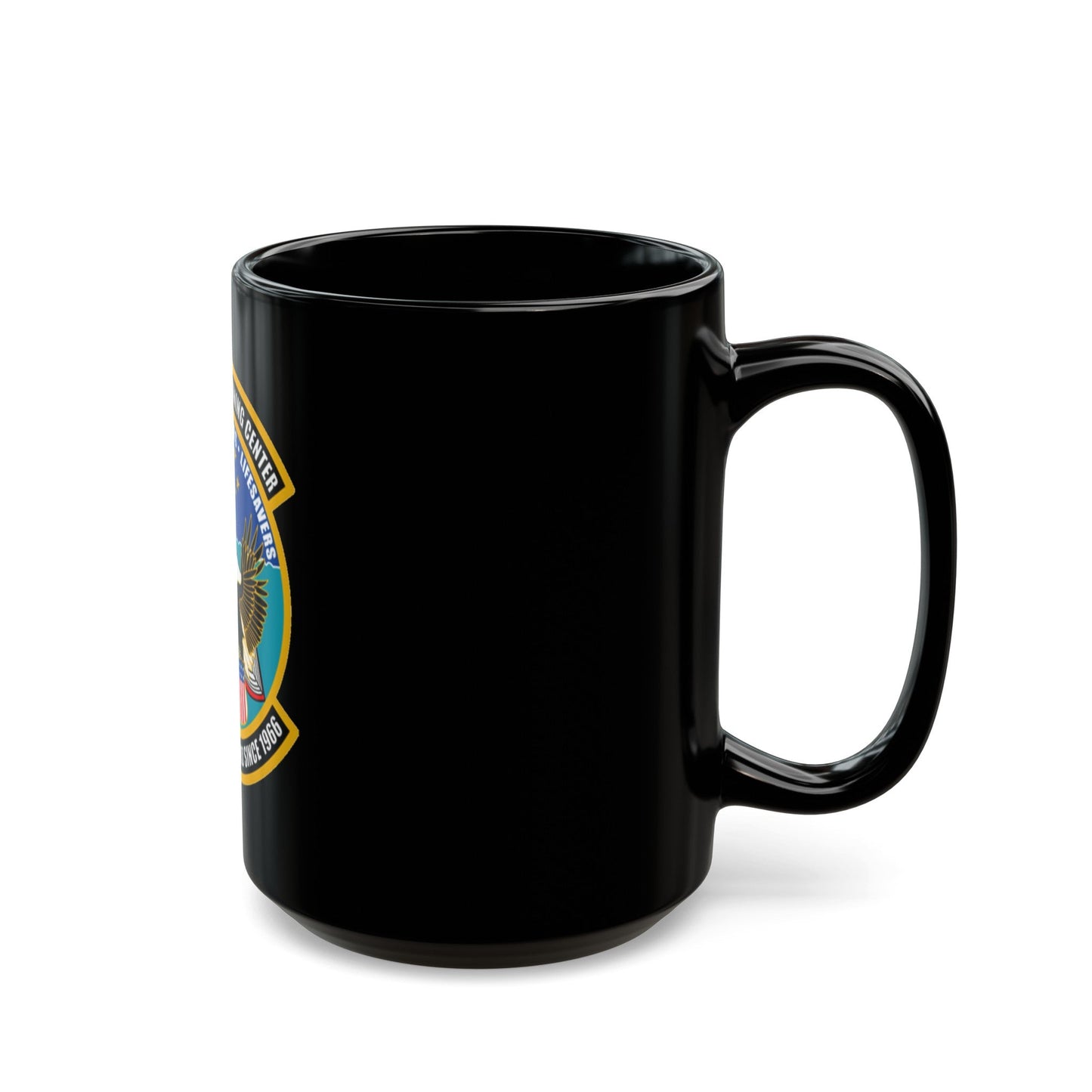 ATC Mobile AL Aviation Training Center (U.S. Coast Guard) Black Coffee Mug-The Sticker Space