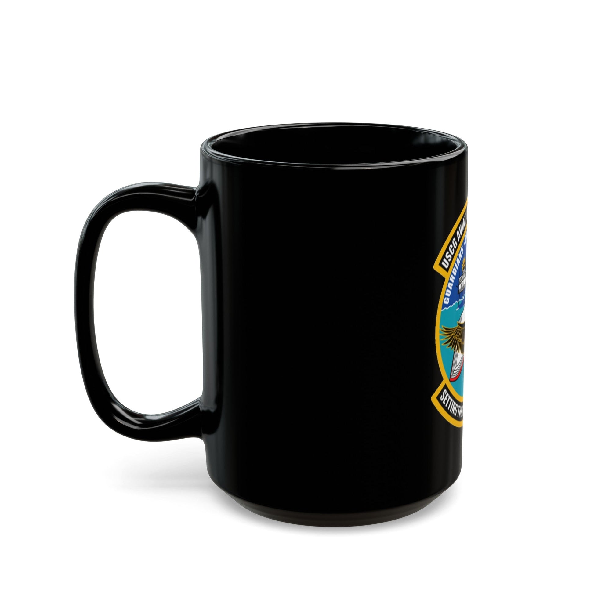 ATC Mobile AL Aviation Training Center (U.S. Coast Guard) Black Coffee Mug-The Sticker Space