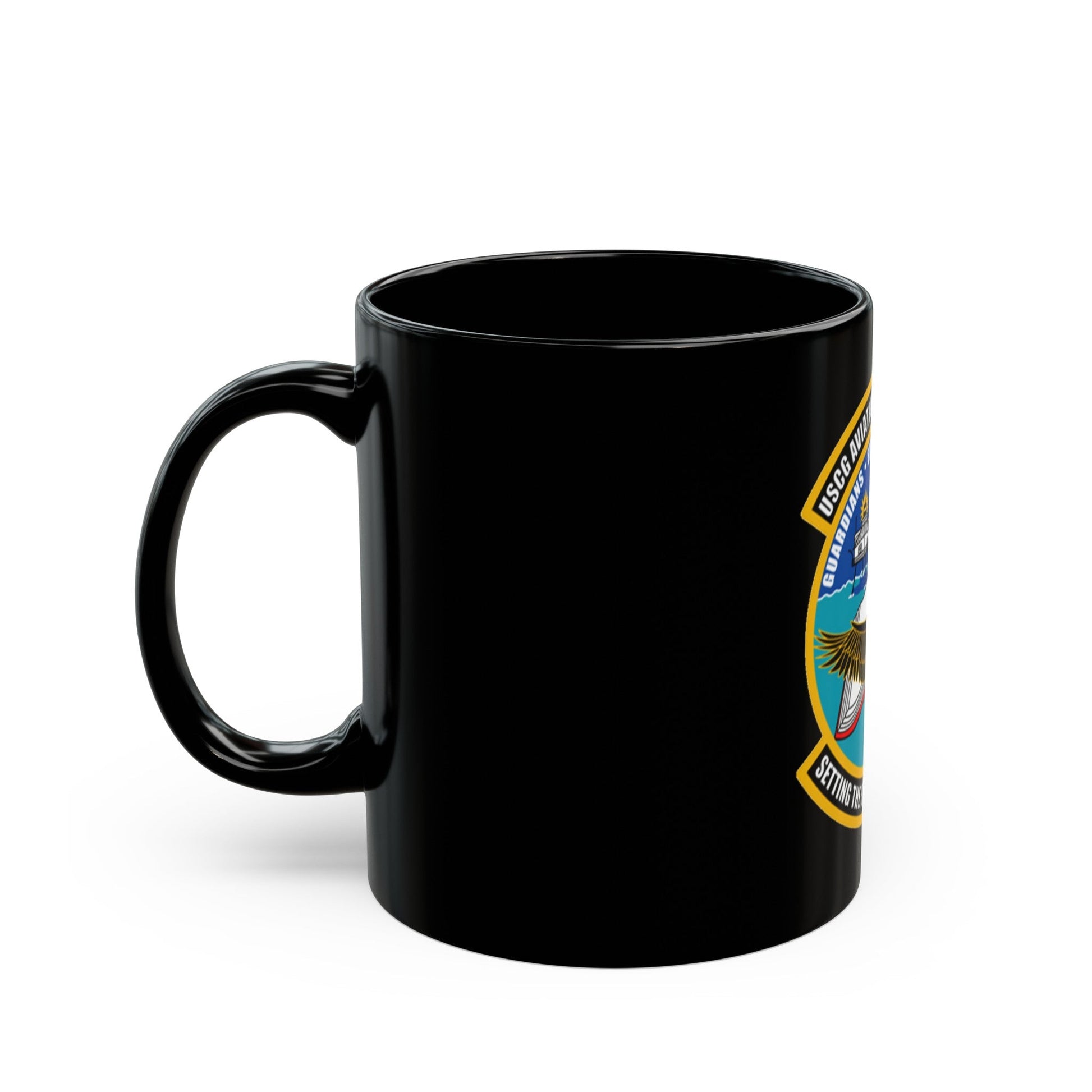 ATC Mobile AL Aviation Training Center (U.S. Coast Guard) Black Coffee Mug-The Sticker Space